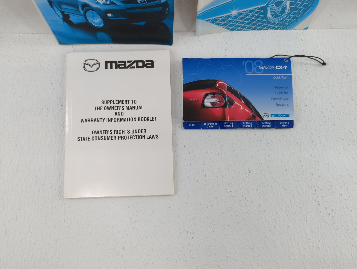 2008 Mazda Cx-7 Owners Manual Book Guide P/N:9999-95-080C-08 8X59-EA-07E OEM Used Auto Parts - Oemusedautoparts1.com