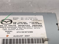 2007-2008 Mazda Cx-9 Radio AM FM Cd Player Receiver Replacement P/N:14795310 TD1466DV0A Fits Fits 2007 2008 OEM Used Auto Pa