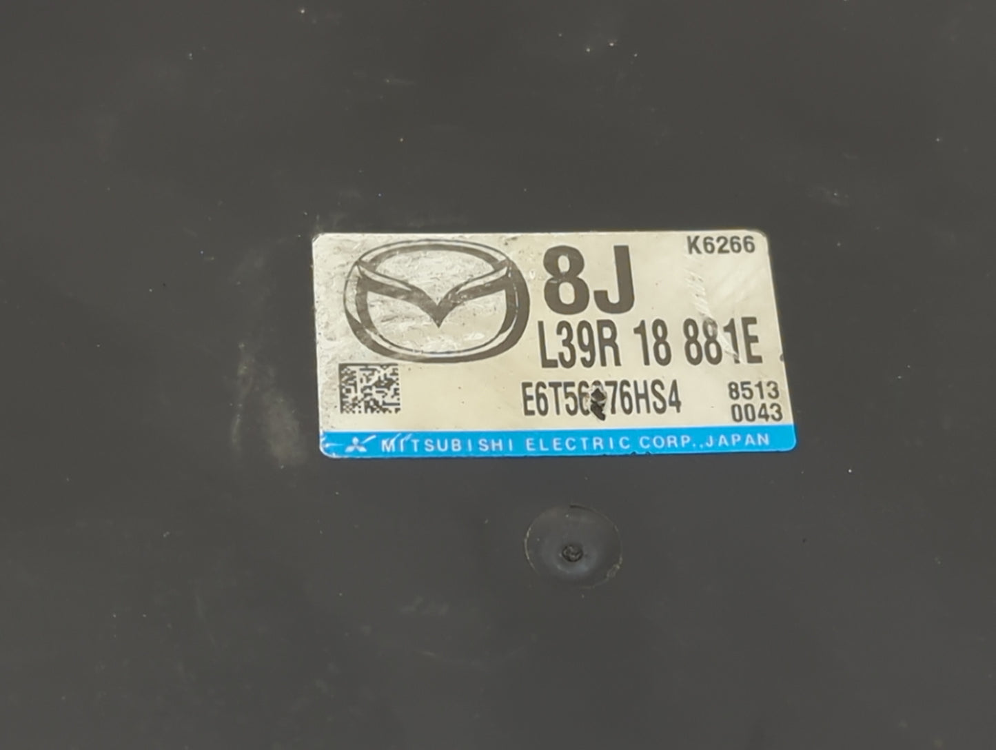 2008 Mazda Mazda3 PCM Engine Control Computer ECU ECM PCU OEM P/N:L39R18881E E6T56676HS4 Fits Fits 2007 OEM Used Auto Parts 