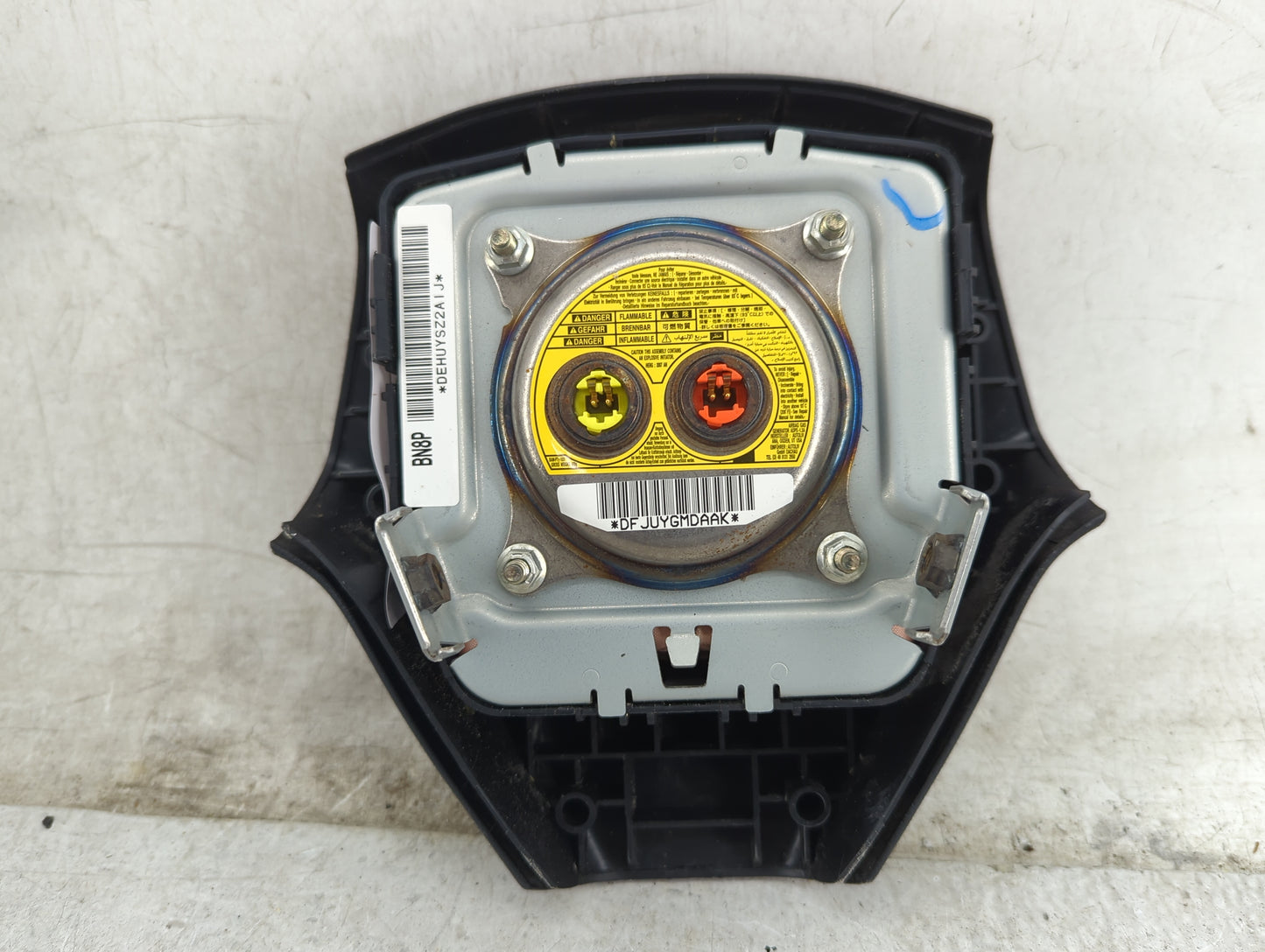 2008 Mazda Mazda3 Air Bag Driver Left Steering Wheel Mounted Black - Oemusedautoparts1.com