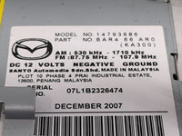 2008 Mazda Mazda3 Radio AM FM Cd Player Receiver Replacement P/N:BAR466AR0 14793686 Fits Fits 2009 OEM Used Auto Parts - Oem