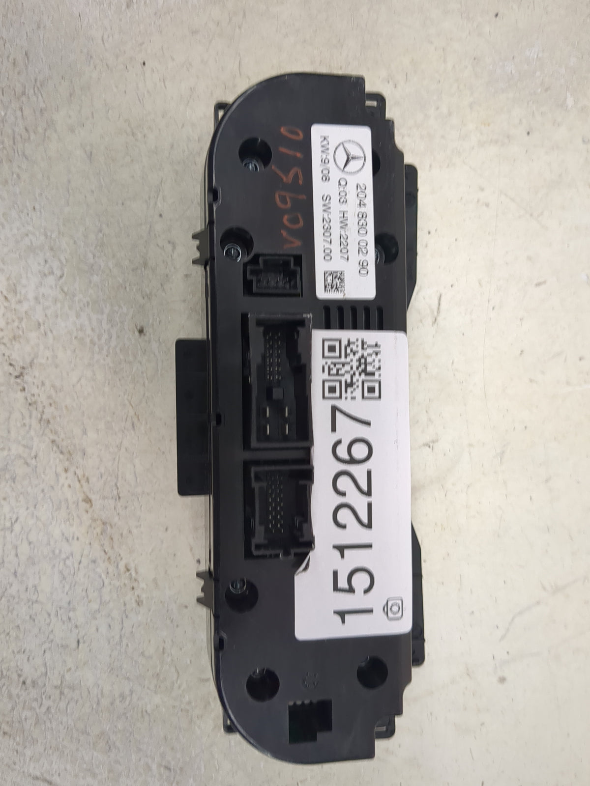 2008 Mercedes-Benz C-Class Climate Control Module Temperature AC/Heater Replacement P/N:2048300290 Fits OEM Used Auto Parts 
