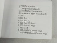 2008 Mercedes-Benz C230 Owners Manual Book Guide P/N:204 584 11 81 6515 0614 13 OEM Used Auto Parts - Oemusedautoparts1.com