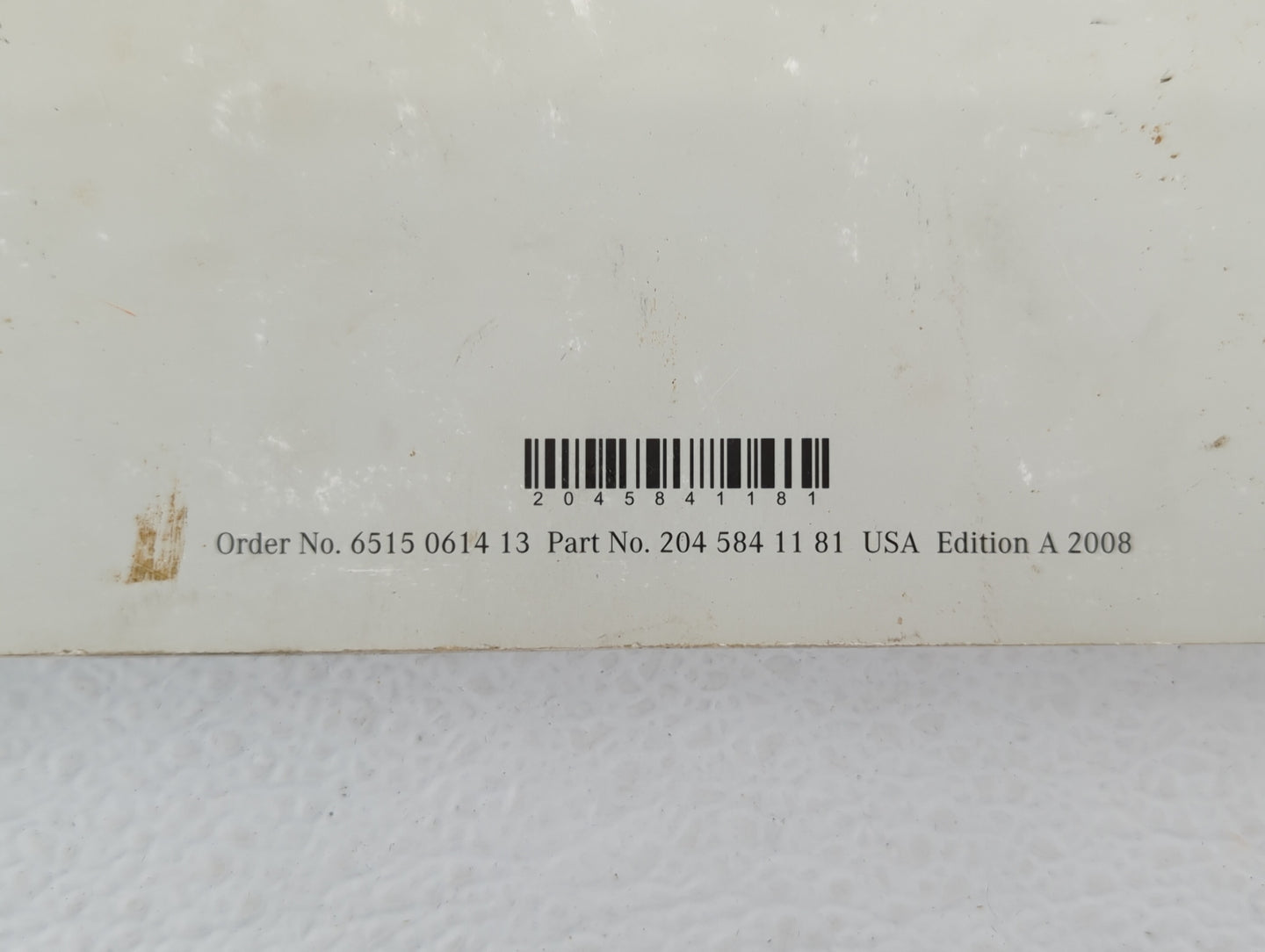2008 Mercedes-Benz C240 Owners Manual Book Guide OEM Used Auto Parts - Oemusedautoparts1.com