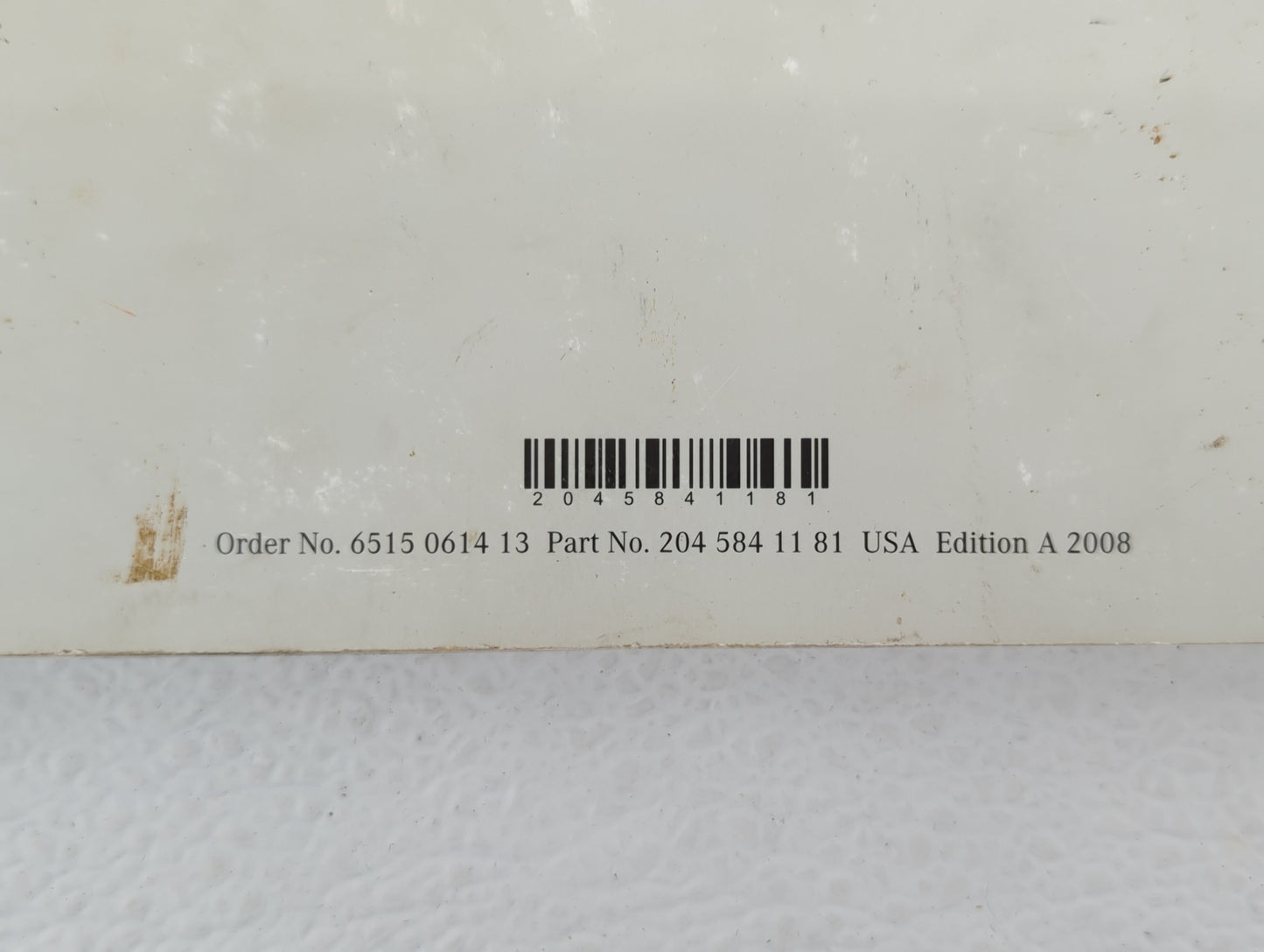 2008 Mercedes-Benz C240 Owners Manual Book Guide OEM Used Auto Parts - Oemusedautoparts1.com