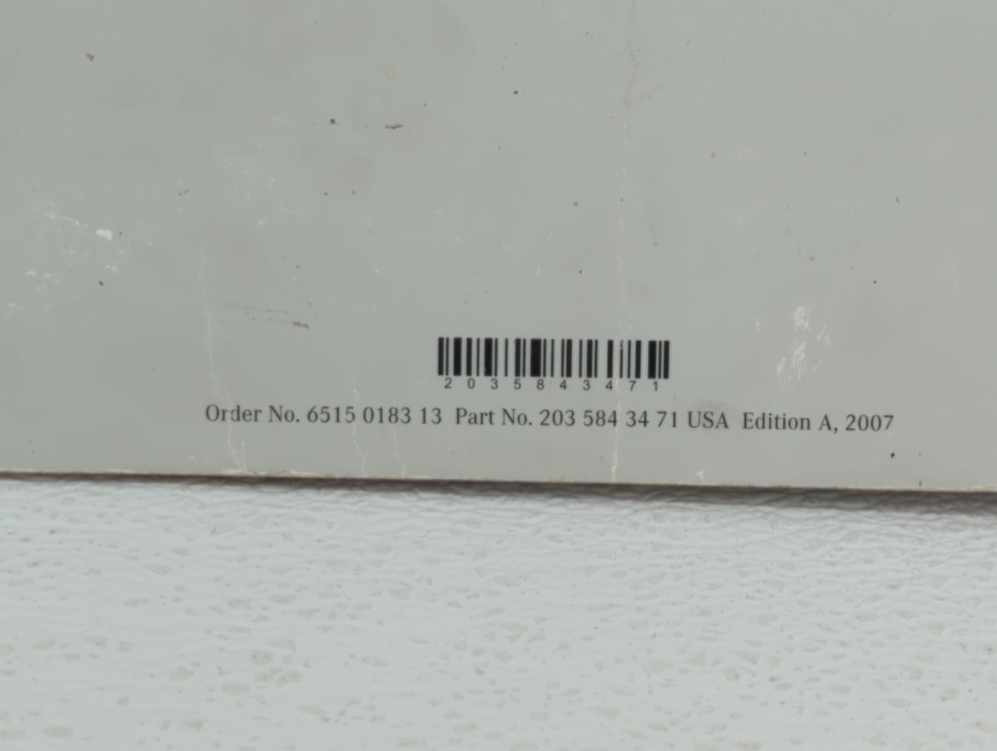 2008 Mercedes-Benz C250 Owners Manual Book Guide OEM Used Auto Parts - Oemusedautoparts1.com