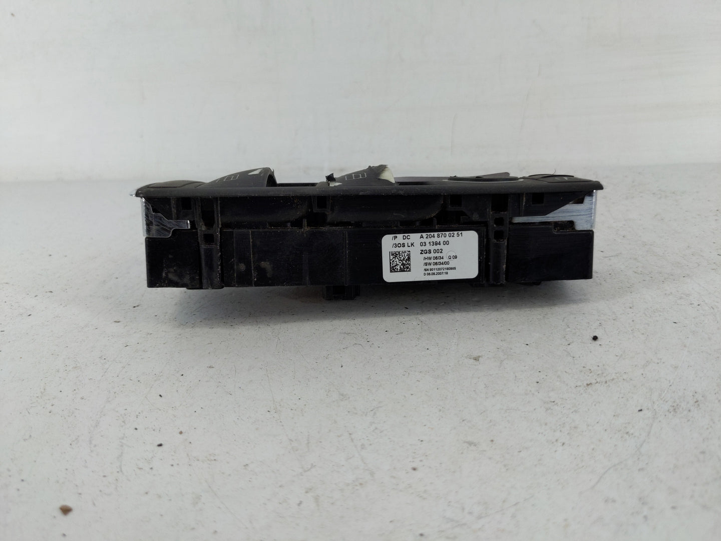 2008-2010 Mercedes-Benz C300 Master Power Window Switch Replacement Driver Side Left P/N:DCA 204 905 4005 Fits OEM Used Auto