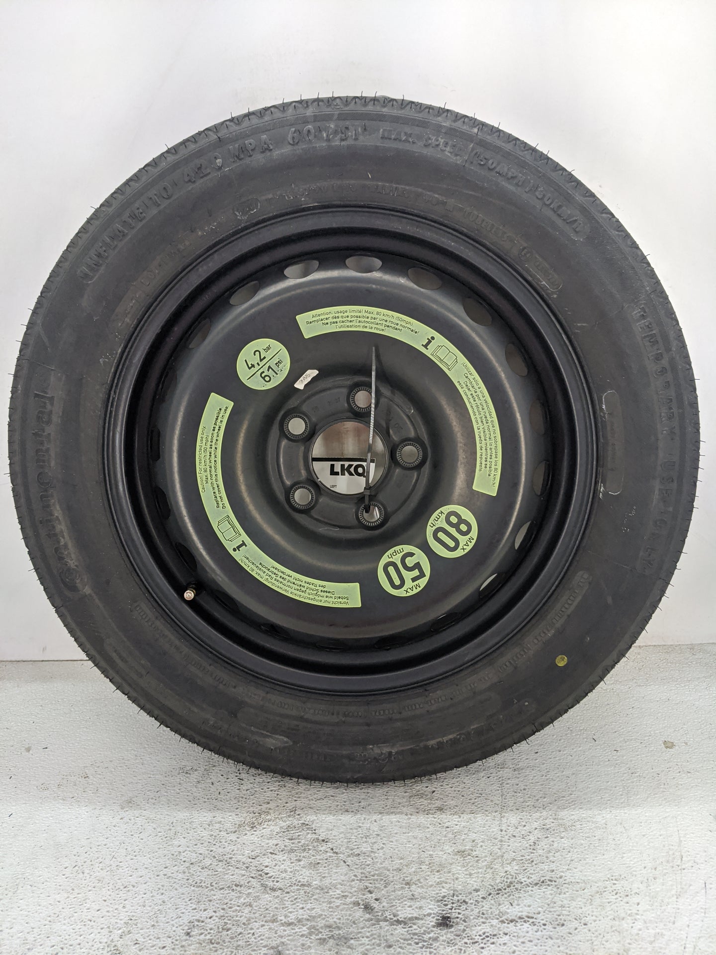 2008-2013 Mercedes-benz C300 Spare Donut Tire Wheel Rim Oem - Oemusedautoparts1.com