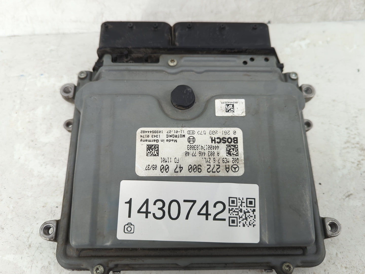 2008 Mercedes-Benz C350 PCM Engine Control Computer ECU ECM PCU OEM P/N:2729004700 Fits OEM Used Auto Parts - Oemusedautopar