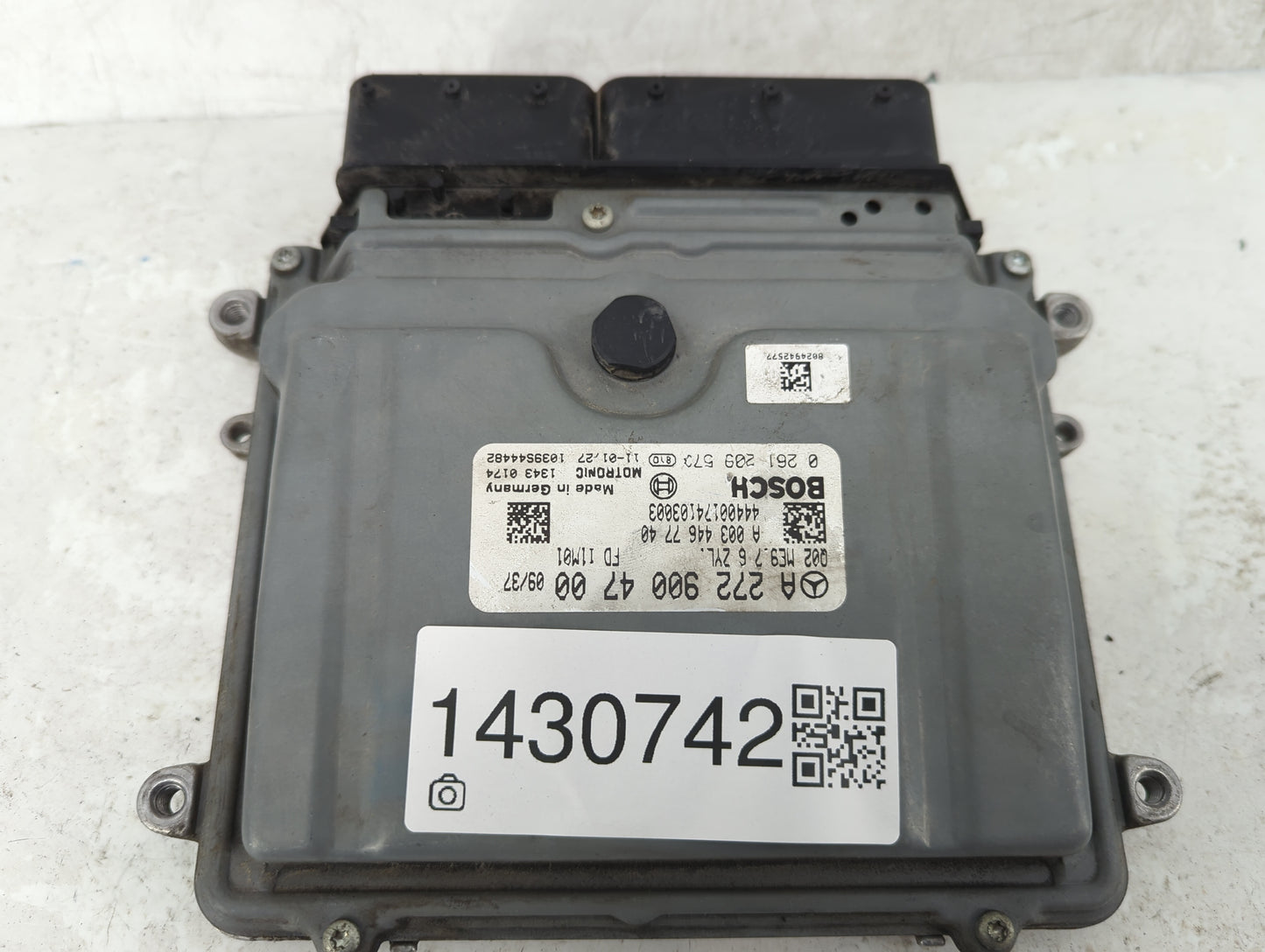 2008 Mercedes-Benz C350 PCM Engine Control Computer ECU ECM PCU OEM P/N:2729004700 Fits OEM Used Auto Parts - Oemusedautopar