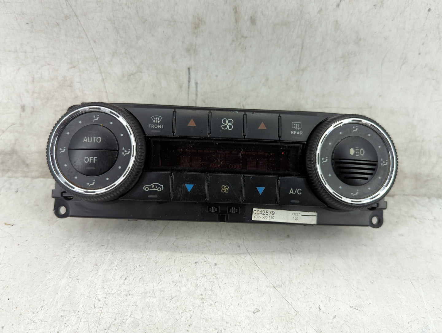2007-2009 Mercedes-Benz Clk350 Climate Control Module Temperature AC/Heater Replacement P/N:A 203 830 44 85 Fits OEM Used Au