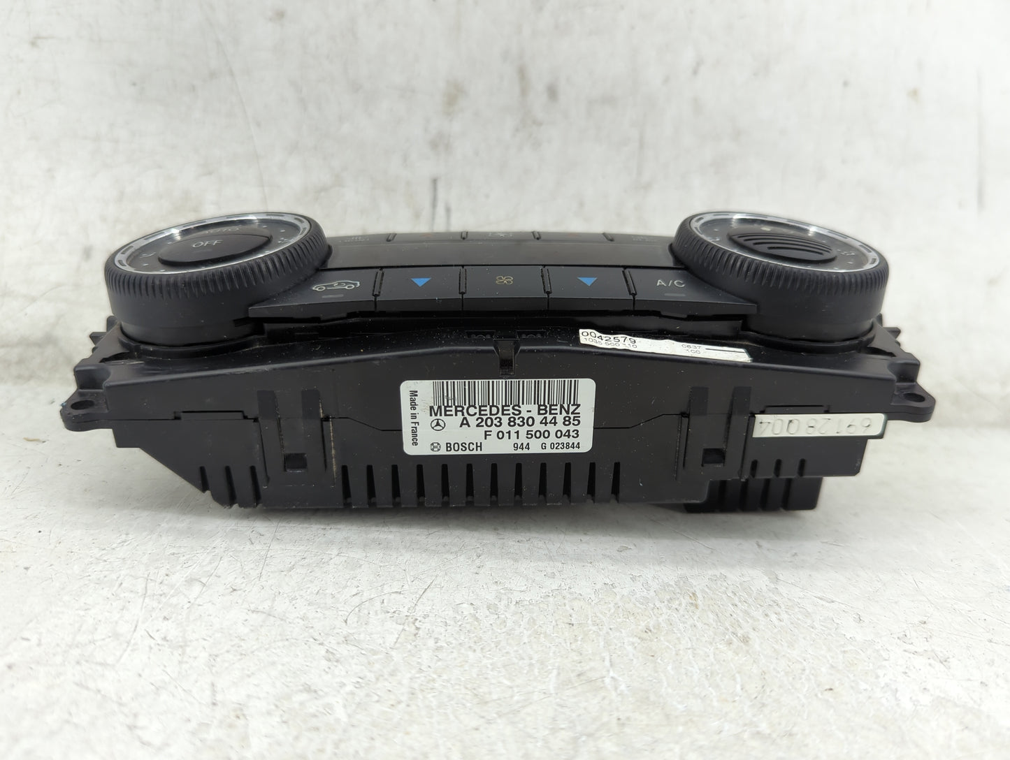 2007-2009 Mercedes-Benz Clk350 Climate Control Module Temperature AC/Heater Replacement P/N:A 203 830 44 85 Fits OEM Used Au