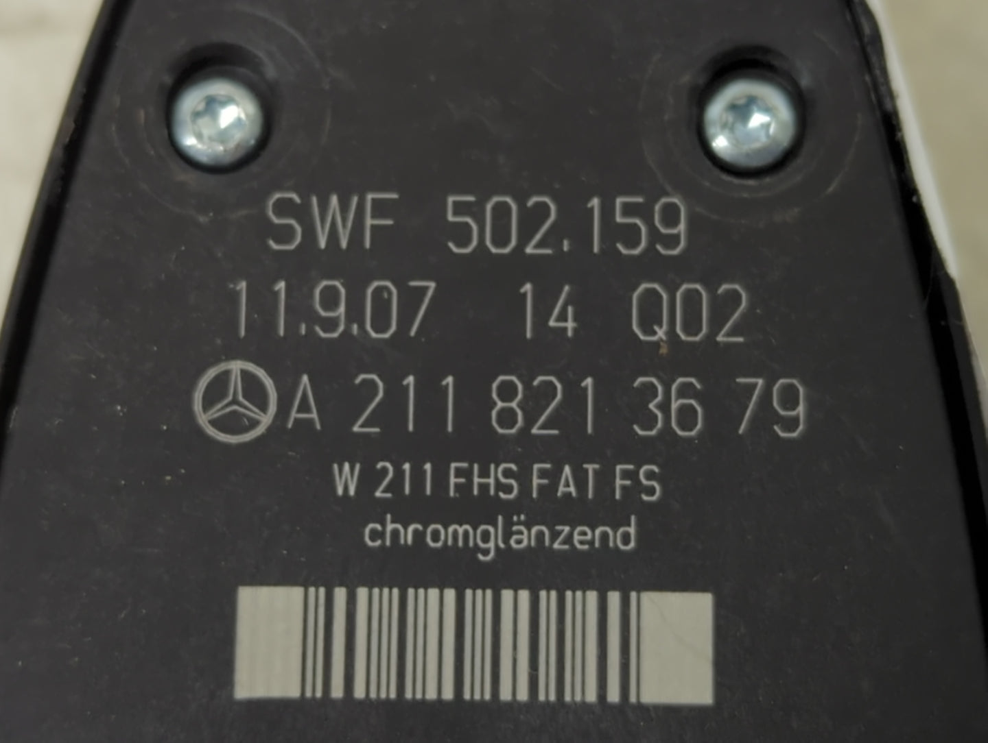 2008 Mercedes-Benz E-Class Master Power Window Switch Replacement Driver Side Left P/N:A2118213679 SWF 502.159 Fits OEM Used