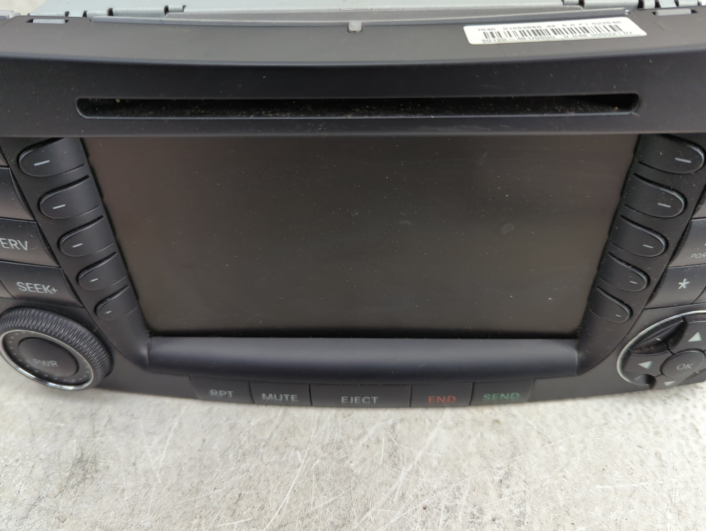 2008 Mercedes-Benz E350 Radio AM FM Cd Player Receiver Replacement P/N:BE7040 A2119060400, B1290355 Fits OEM Used Auto Parts