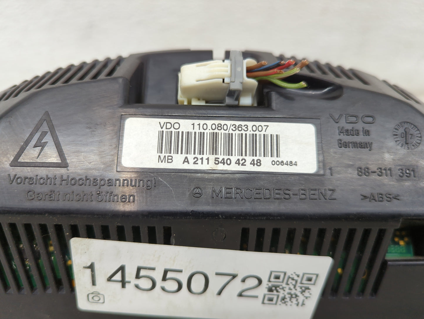 2008 Mercedes-Benz E350 Instrument Cluster Speedometer Gauges P/N:A2115404248 Miles: Fits OEM Used Auto Parts - Oemusedautop