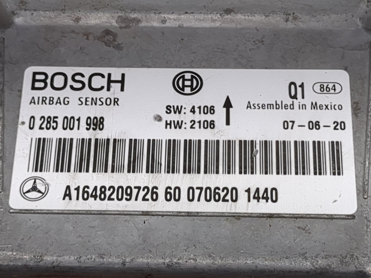 2008 Mercedes-benz Ml Safety Restraint Srs Airbag Control Module - Oemusedautoparts1.com