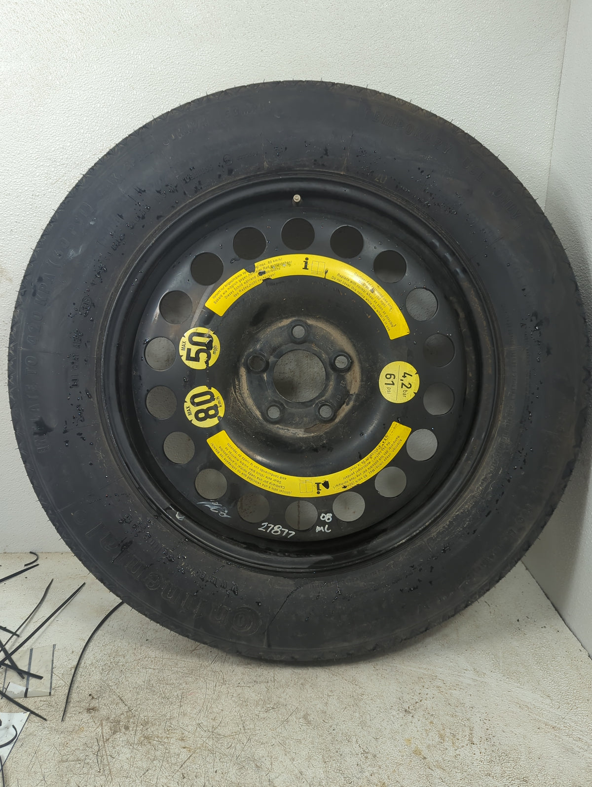 Mercedes-benz Ml Spare Donut Tire Wheel Rim Oem - Oemusedautoparts1.com