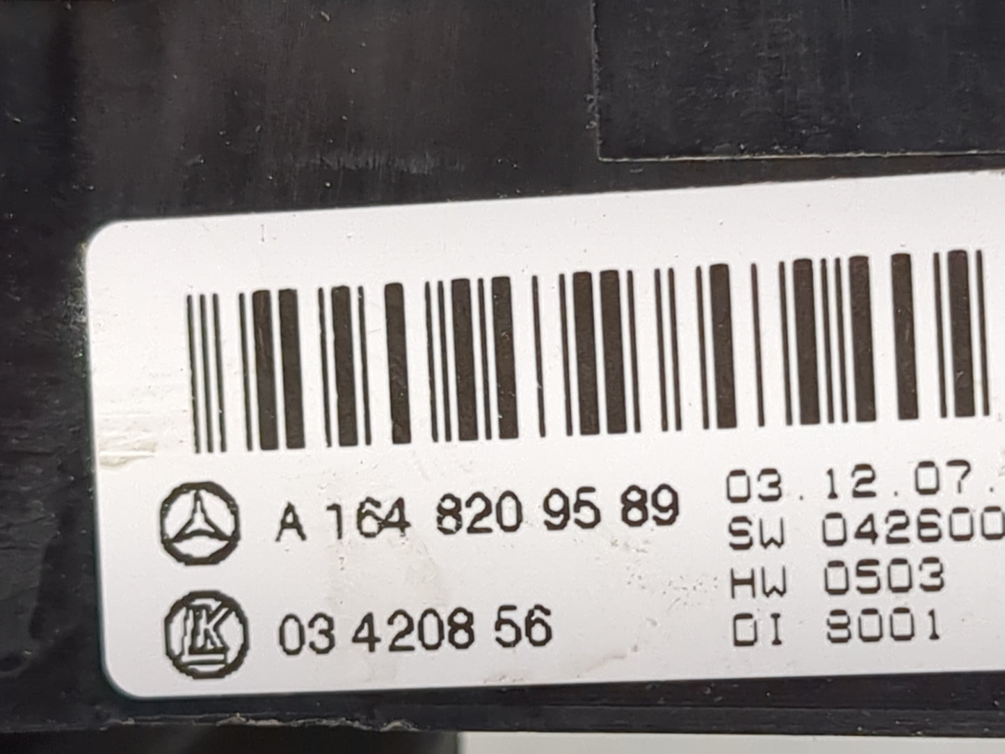 2008 Mercedes-Benz Ml350 Climate Control Module Temperature AC/Heater Replacement P/N:A1648209589 0342085 6 Fits OEM Used Au