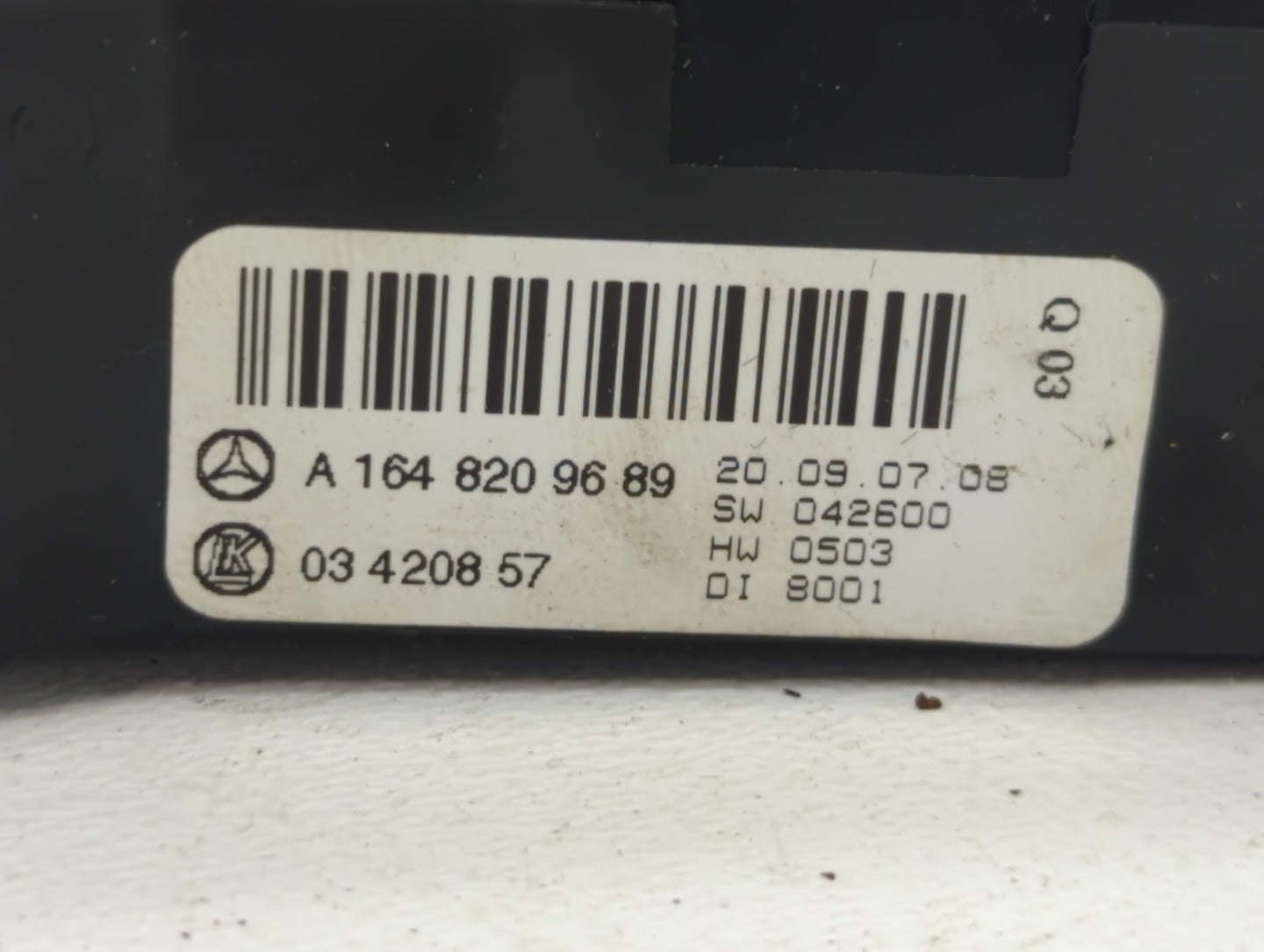 2006-2009 Mercedes-Benz Ml350 Climate Control Module Temperature AC/Heater Replacement P/N:A 164 820 96 89 Fits OEM Used Aut