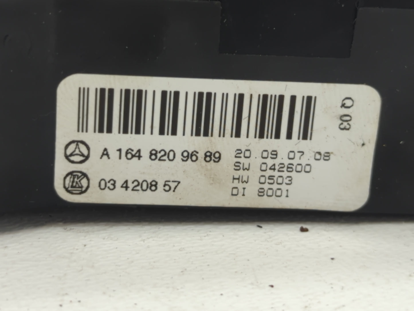 2006-2009 Mercedes-Benz Ml350 Climate Control Module Temperature AC/Heater Replacement P/N:A 164 820 96 89 Fits OEM Used Aut