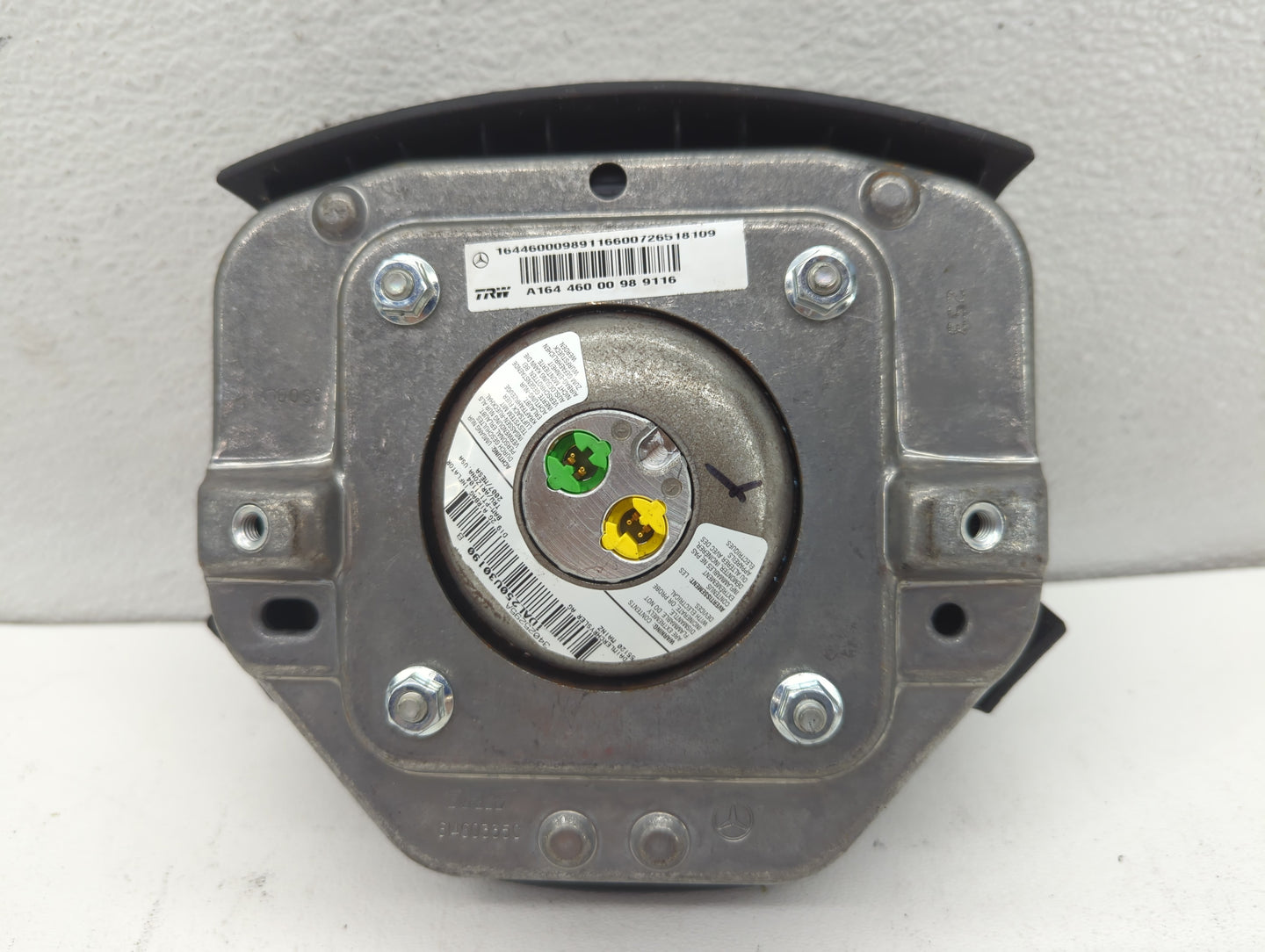 2006-2009 Mercedes-Benz Ml350 Air Bag Driver Left Steering Wheel Mounted P/N:A164 460 00 98 9116 Fits Fits 2006 2007 2008 20