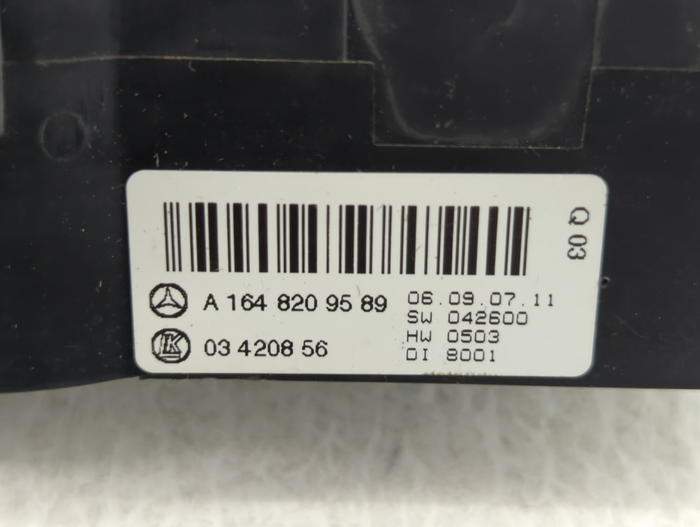 2008-2011 Mercedes-Benz Ml550 Climate Control Module Temperature AC/Heater Replacement P/N:A 164 820 95 89 Fits OEM Used Aut