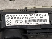 2008 Mercedes-Benz R350 Climate Control Module Temperature AC/Heater Replacement P/N:A251 820 61 89 A251 870 77 89 Fits Fits
