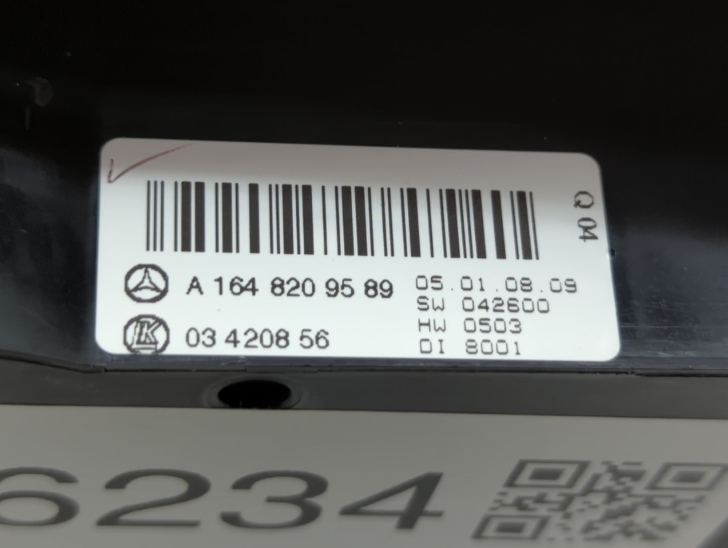 2006-2011 Mercedes-Benz R350 Climate Control Module Temperature AC/Heater Replacement P/N:A 164 820 95 89 Fits OEM Used Auto