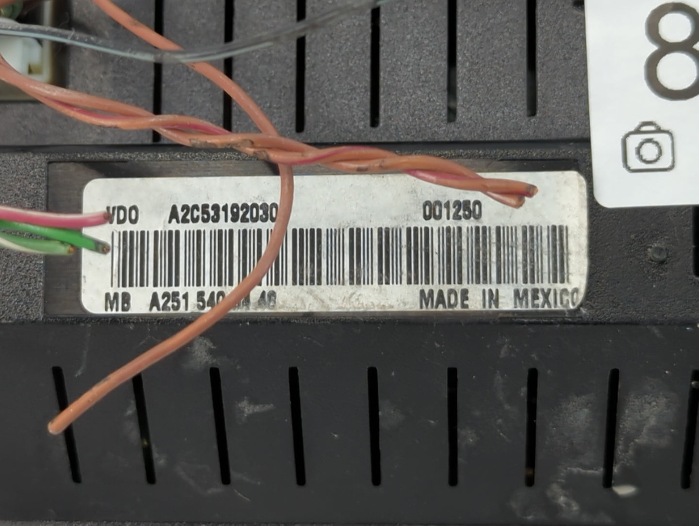 2008 Mercedes-Benz R350 Instrument Cluster Speedometer Gauges P/N:A251 540 34 48 Fits OEM Used Auto Parts - Oemusedautoparts