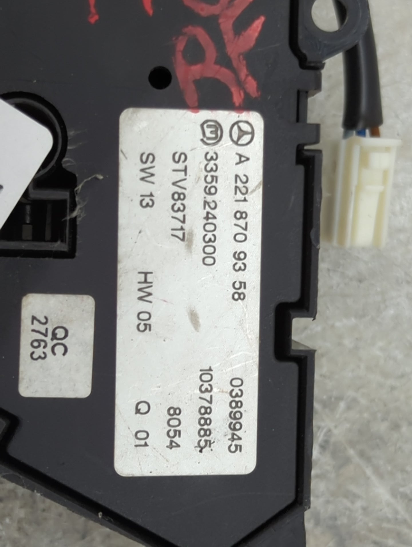 2008 Mercedes-benz S-class Passenger Right Seat Switch - Oemusedautoparts1.com