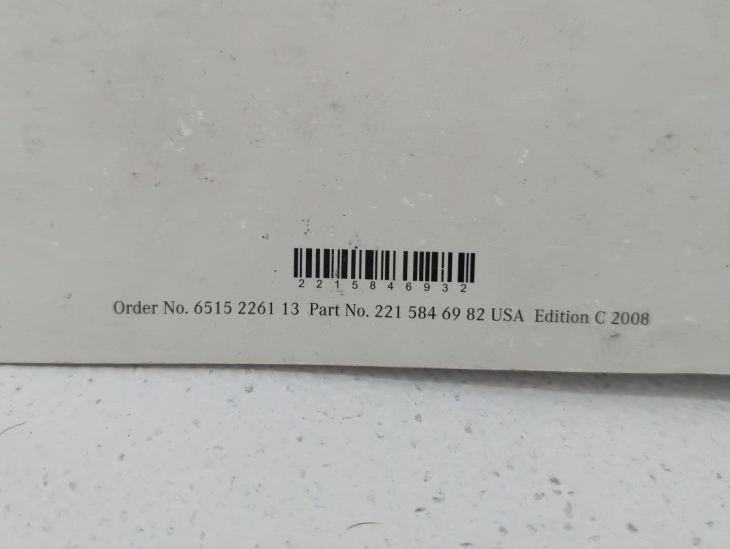 2008 Mercedes-Benz S430 Owners Manual Book Guide P/N:221 584 69 82 OEM Used Auto Parts - Oemusedautoparts1.com