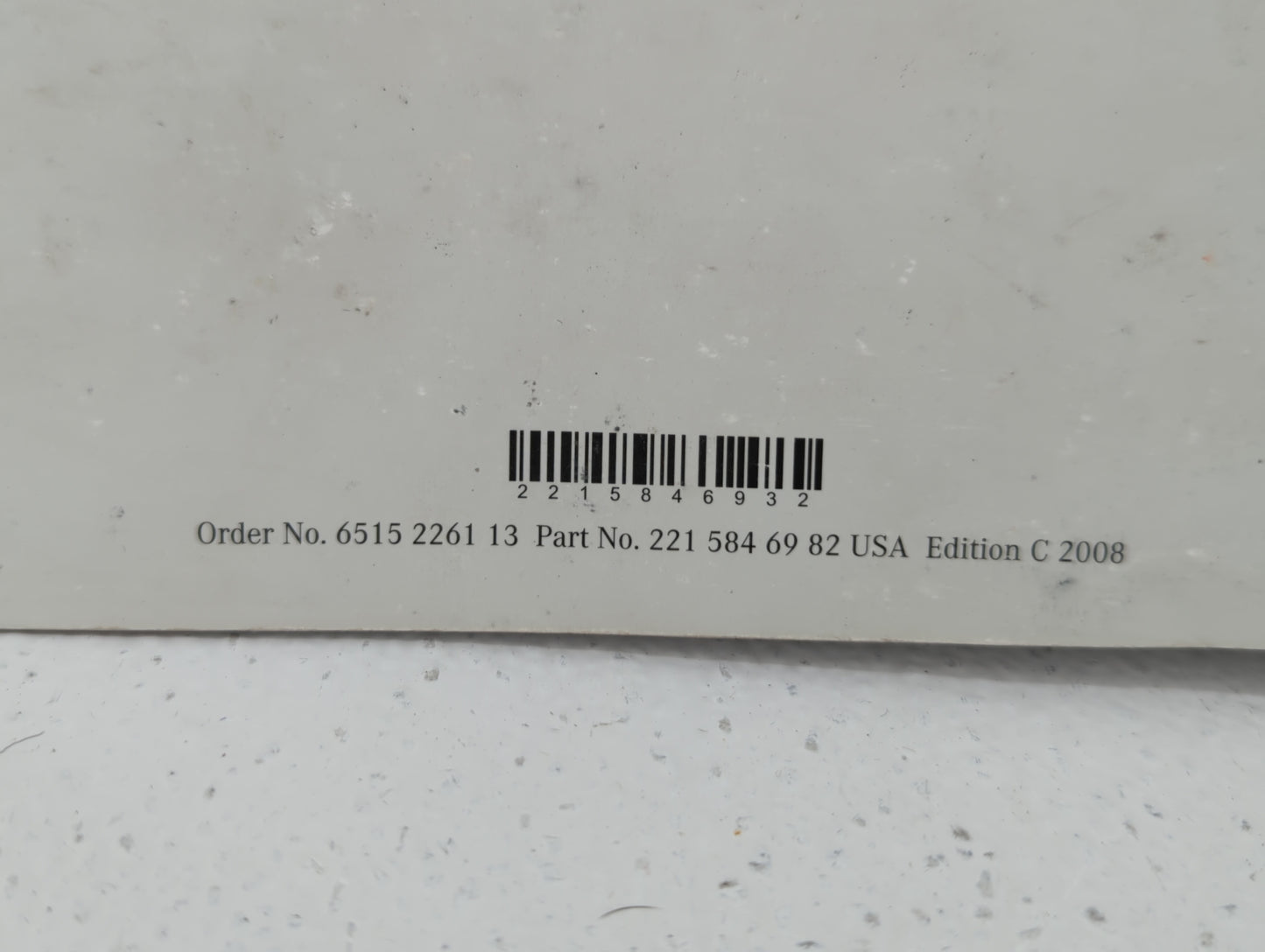 2008 Mercedes-Benz S430 Owners Manual Book Guide P/N:221 584 69 82 OEM Used Auto Parts - Oemusedautoparts1.com