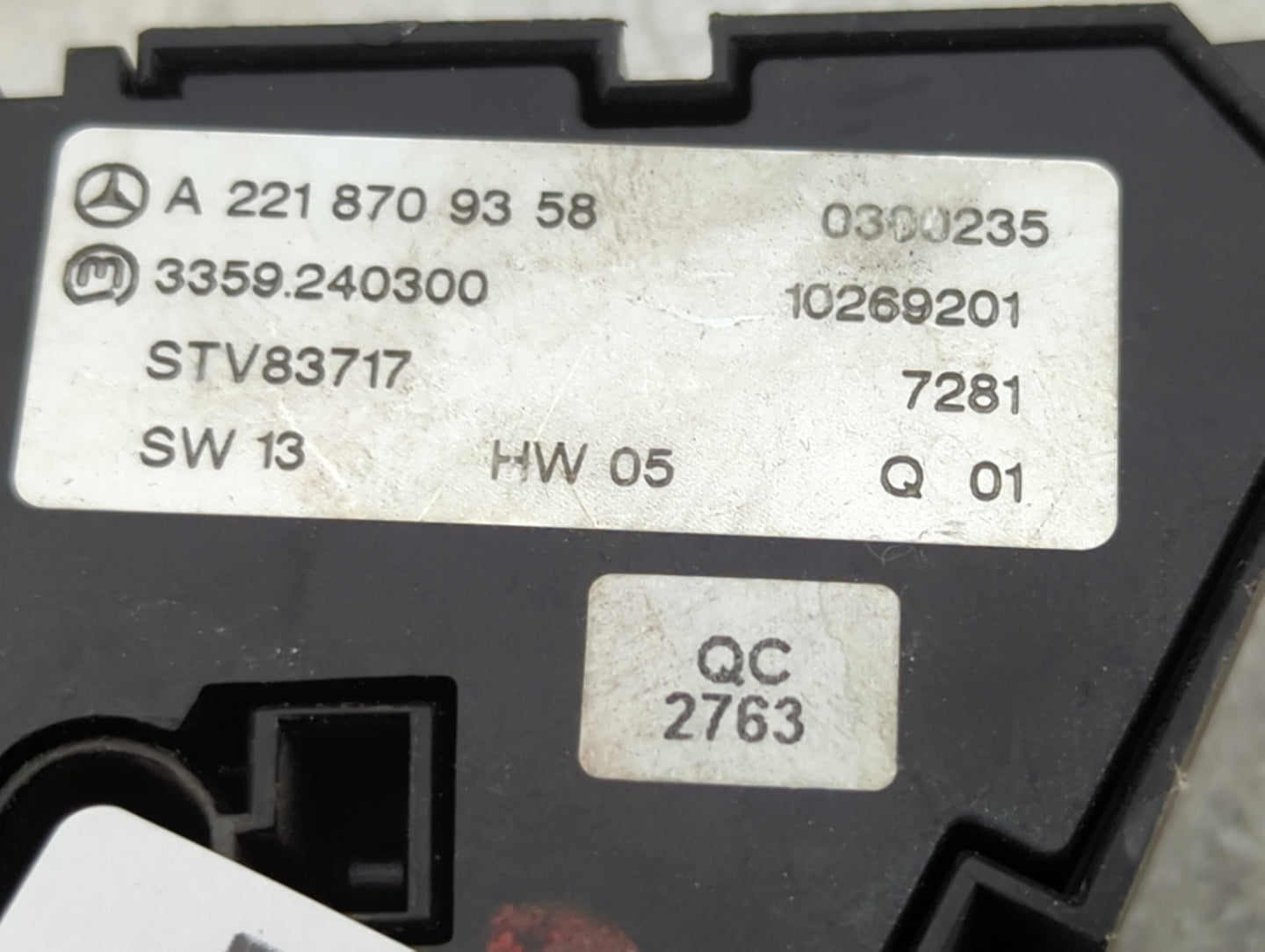 2008 Mercedes-benz S550 Passenger Right Seat Switch 1456649 - Oemusedautoparts1.com