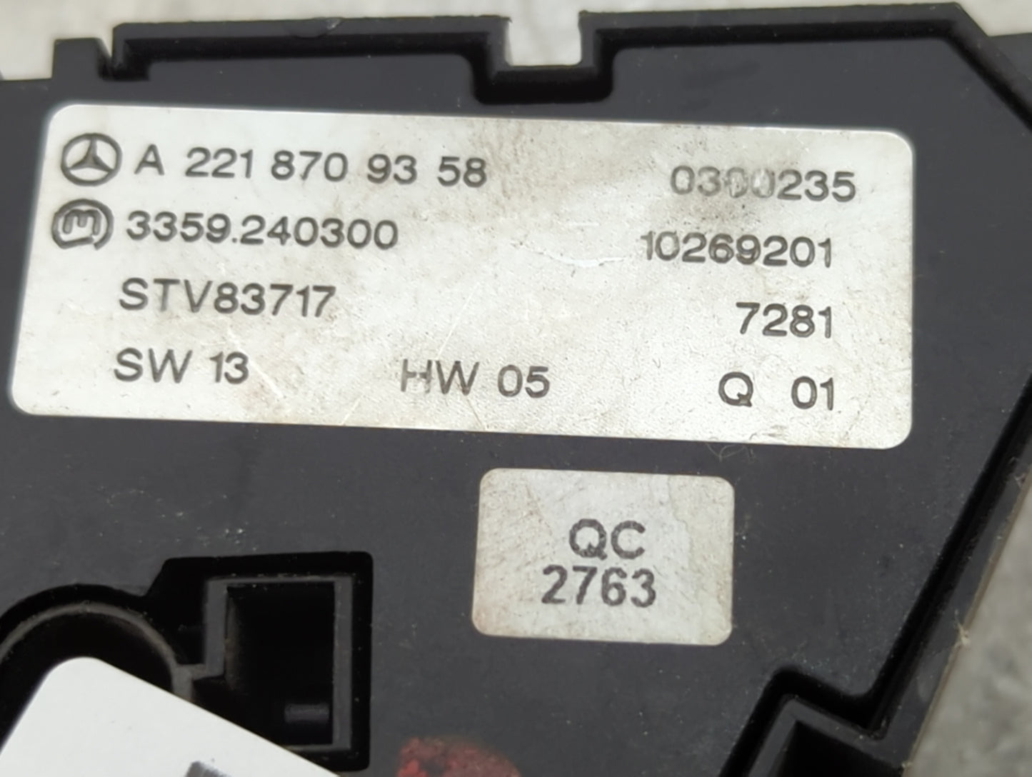 2008 Mercedes-benz S550 Passenger Right Seat Switch 1456649 - Oemusedautoparts1.com