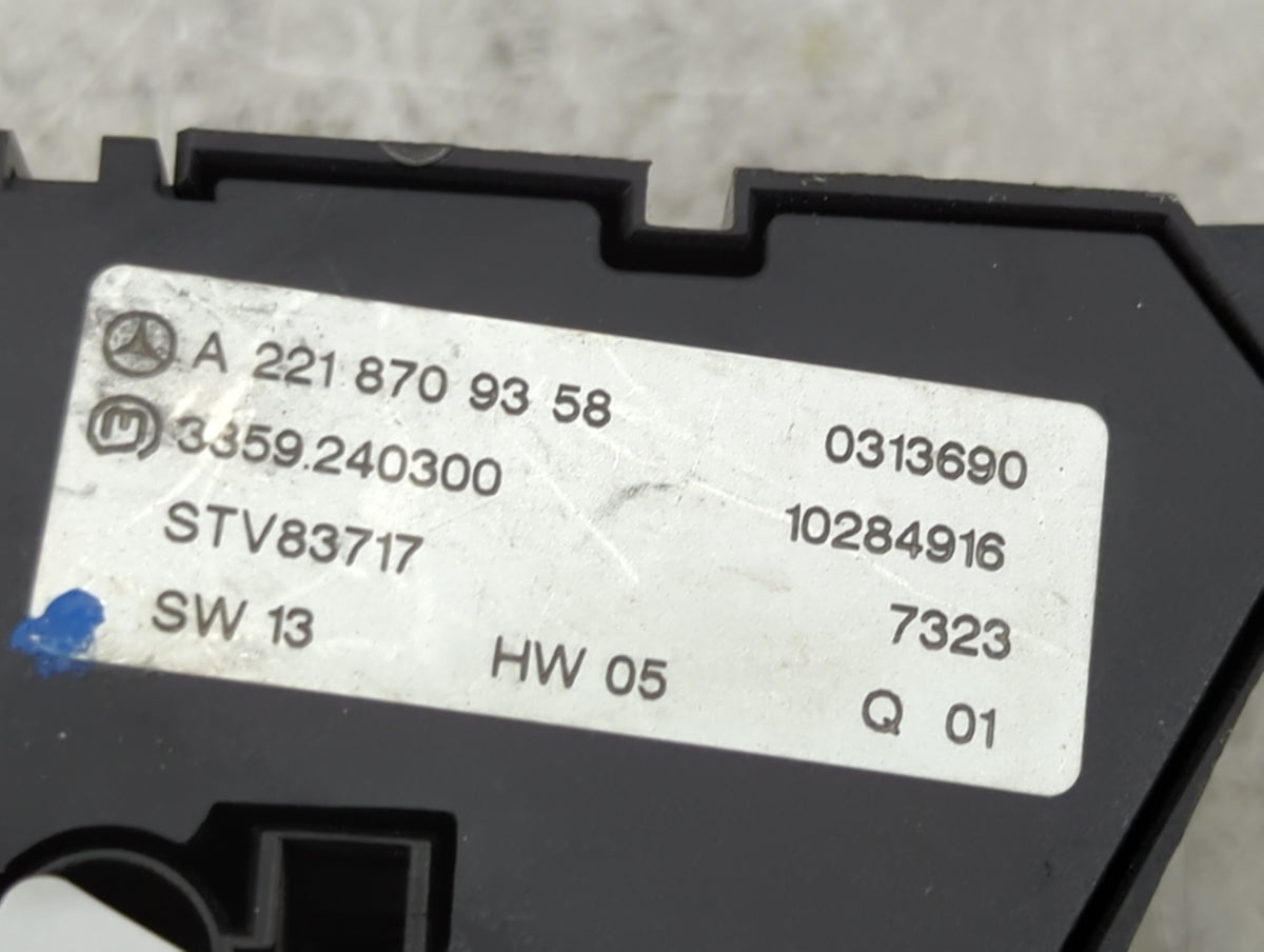 2008 Mercedes-benz S550 Passenger Right Seat Switch 1456658 - Oemusedautoparts1.com