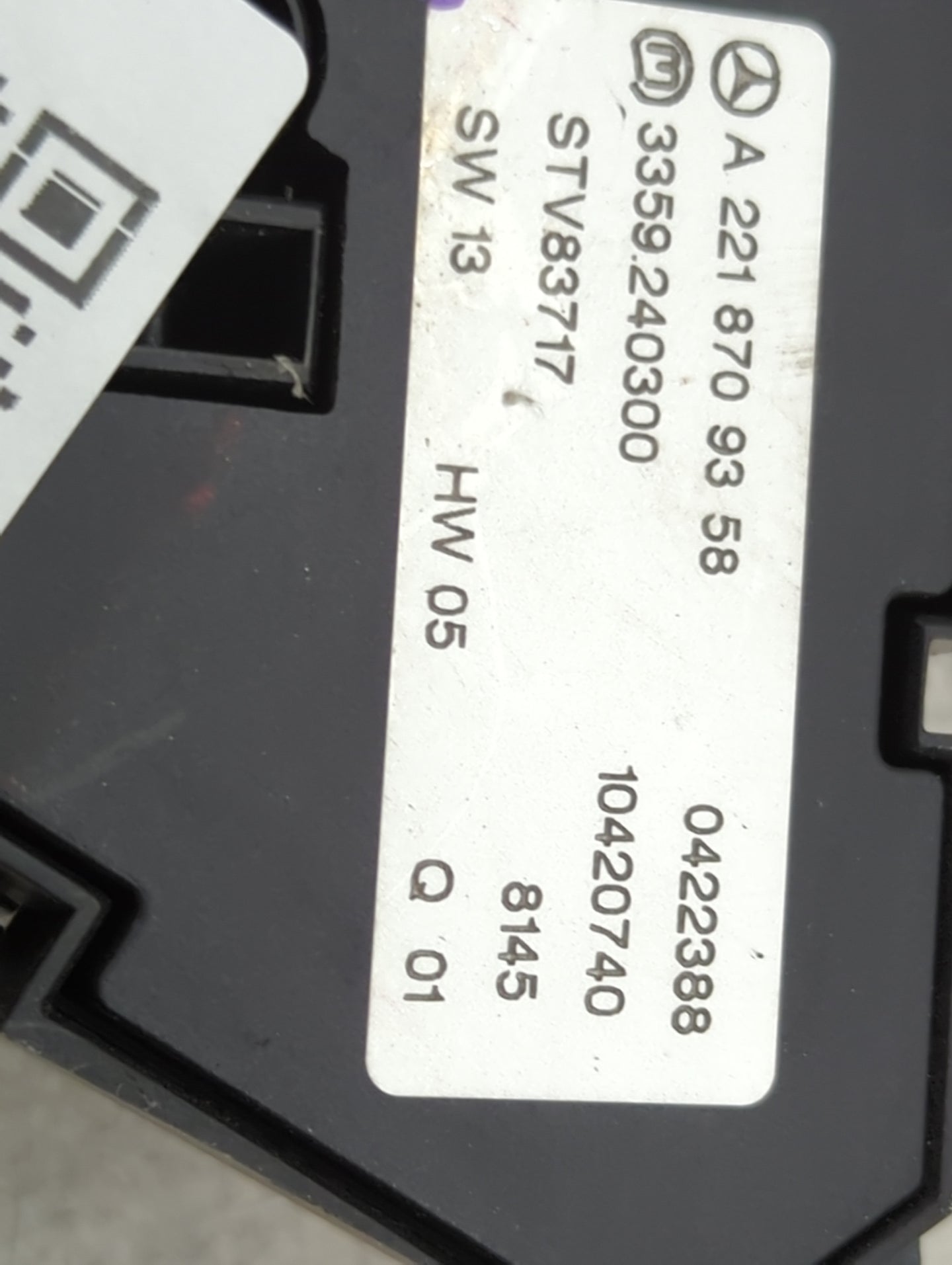 2008 Mercedes-benz S550 Passenger Right Seat Switch 1456678 - Oemusedautoparts1.com
