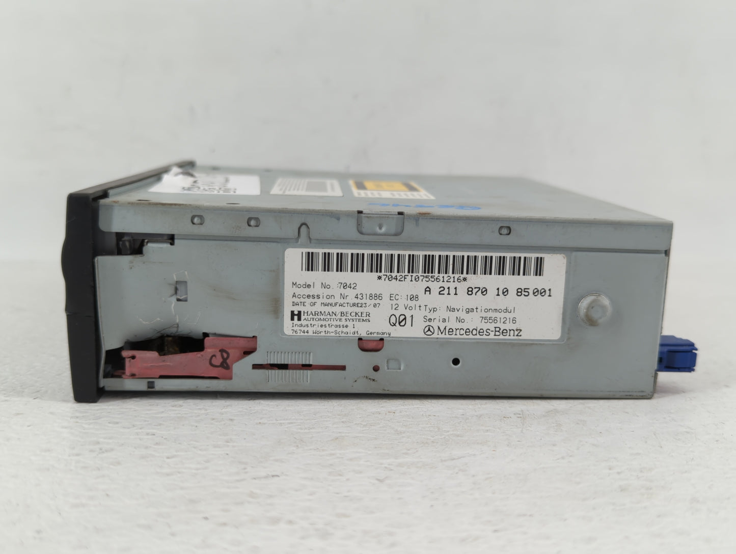 2008 Mercedes Clk350 Radio AM FM Cd Player Receiver Replacement P/N:A 211 870 10 85 203 870 33 89 Fits OEM Used Auto Parts -