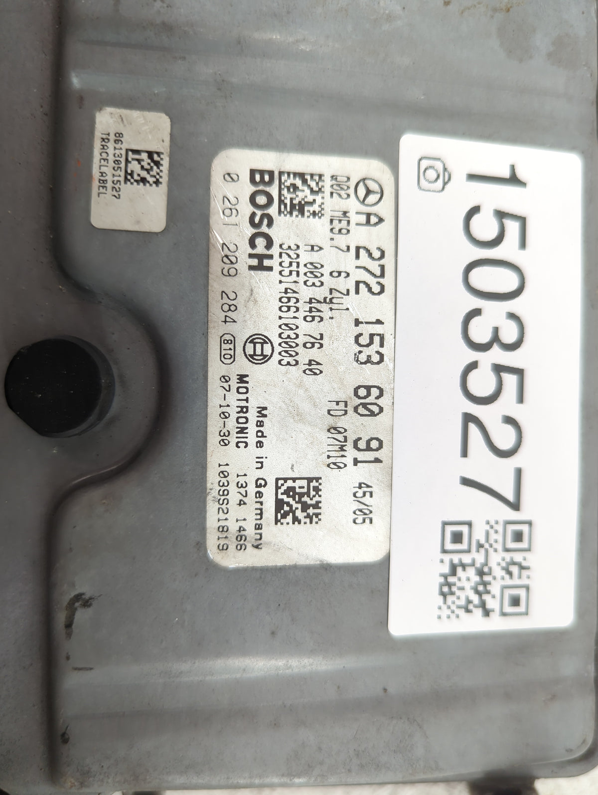 2008 Mercedes E-Class PCM Engine Control Computer ECU ECM PCU OEM P/N:A 272 153 60 91 0 261 209 284 Fits Fits 2007 OEM Used 