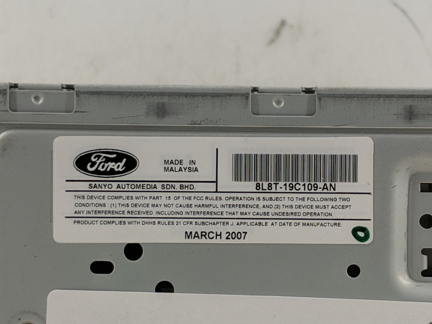 2008 Mercury Mariner Radio AM FM Cd Player Receiver Replacement P/N:8L8T-19C109-AN Fits OEM Used Auto Parts - Oemusedautopar