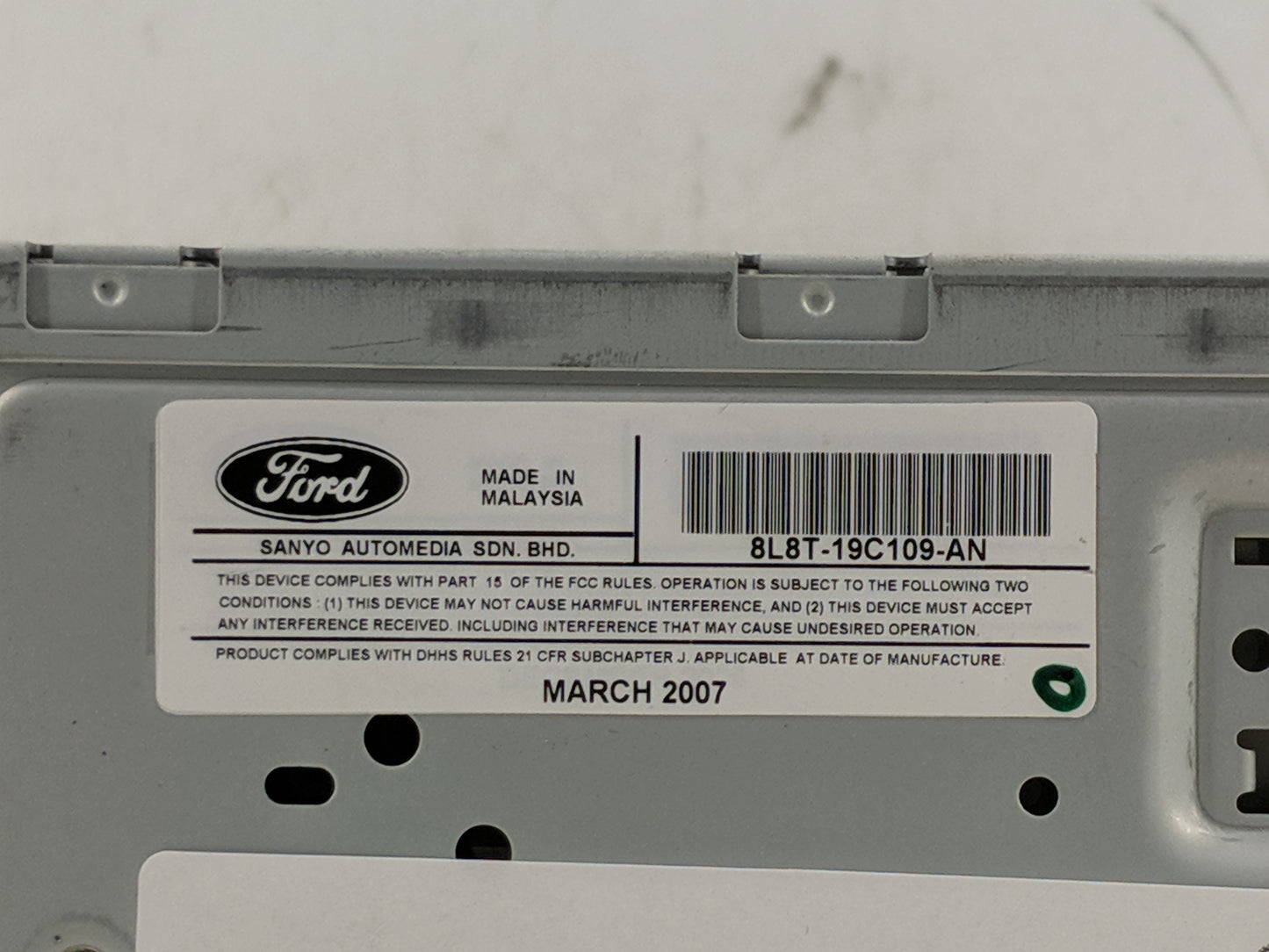 2008 Mercury Mariner Radio AM FM Cd Player Receiver Replacement P/N:8L8T-19C109-AN Fits OEM Used Auto Parts - Oemusedautopar