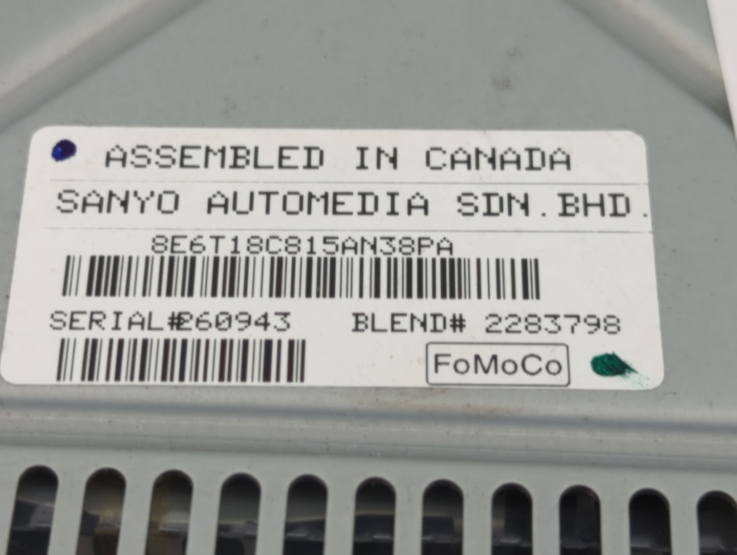 2008 Mercury Mariner Radio AM FM Cd Player Receiver Replacement Fits OEM Used Auto Parts - Oemusedautoparts1.com