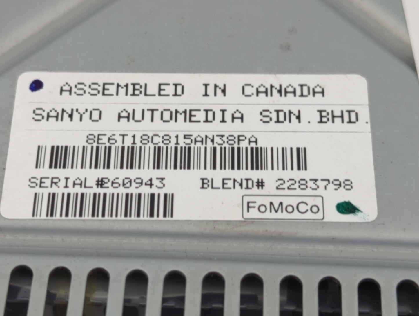 2008 Mercury Mariner Radio AM FM Cd Player Receiver Replacement Fits OEM Used Auto Parts - Oemusedautoparts1.com