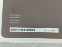 2008 Mercury Mariner Owners Manual Book Guide P/N:8E6J 19A321 AC OEM Used Auto Parts - Oemusedautoparts1.com