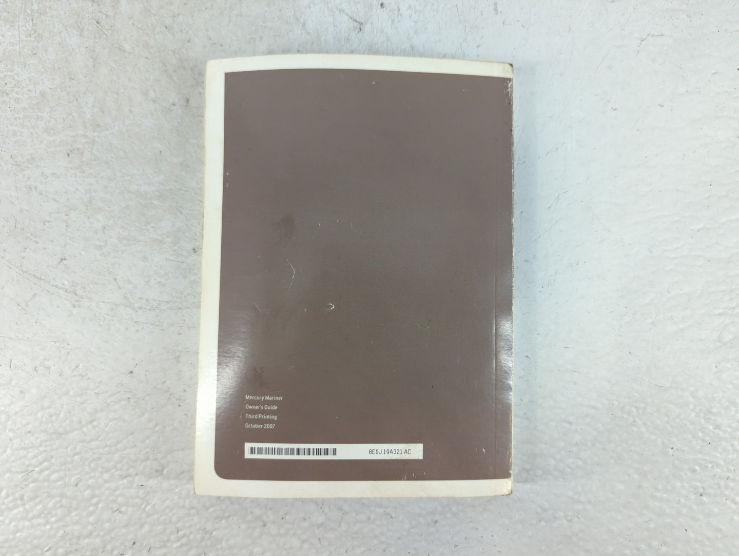 2008 Mercury Mariner Owners Manual Book Guide P/N:8E6J 19A321 AC OEM Used Auto Parts - Oemusedautoparts1.com