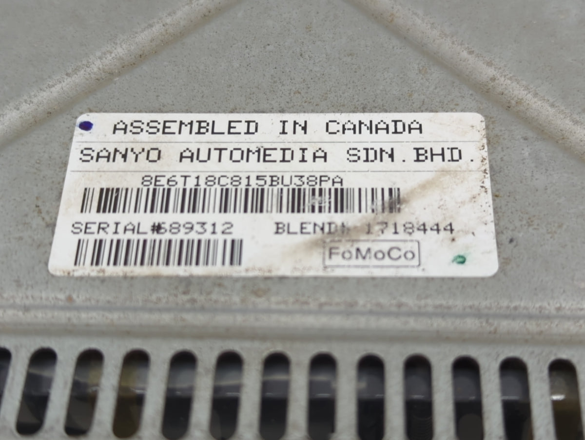2008 Mercury Mariner Radio AM FM Cd Player Receiver Replacement P/N:8E6T-18C815-BU Fits OEM Used Auto Parts - Oemusedautopar