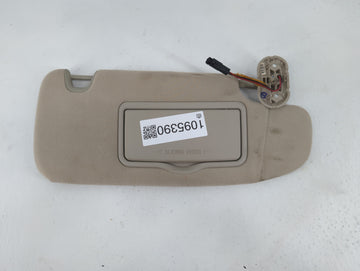 2006-2009 Mercury Milan Sun Visor Shade Replacement Passenger Right Mirror Fits Fits 2006 2007 2008 2009 OEM Used Auto Parts
