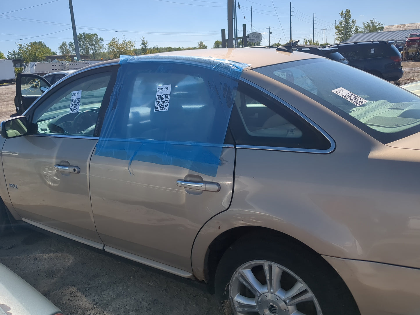 2008-2009 Mercury Sable Driver Rear Door Oem - Oemusedautoparts1.com