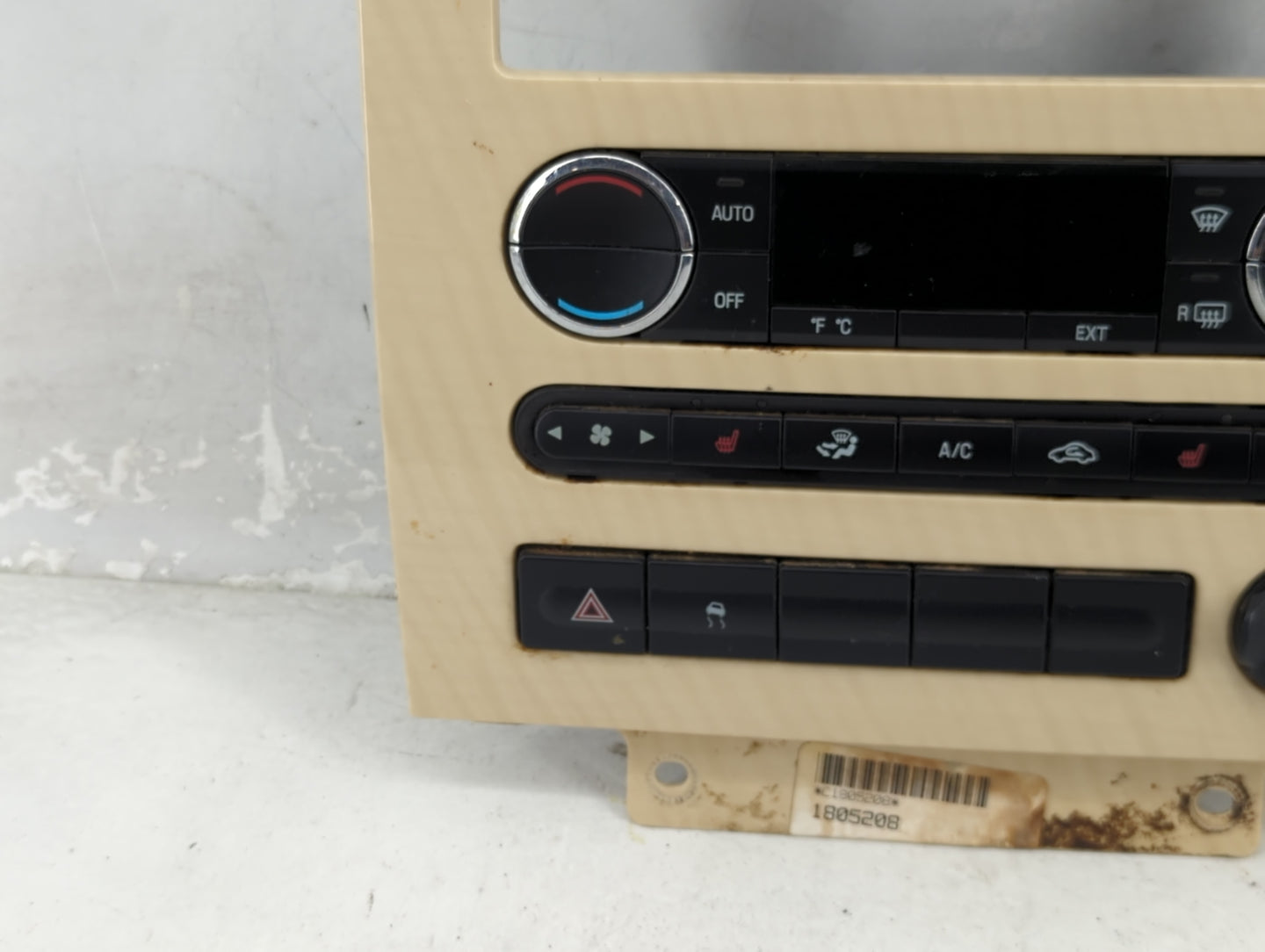 2008-2009 Mercury Sable Climate Control Module Temperature AC/Heater Replacement P/N:G302BA8 Fits Fits 2008 2009 OEM Used Au