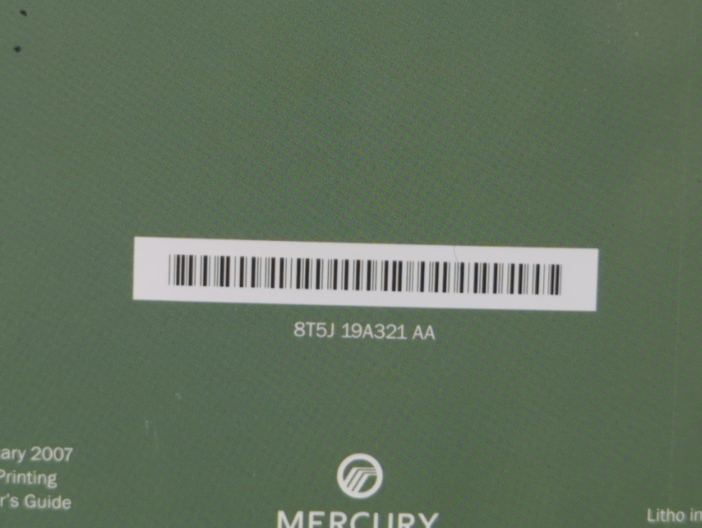 2008 Mercury Sable Owners Manual Book Guide OEM Used Auto Parts - Oemusedautoparts1.com