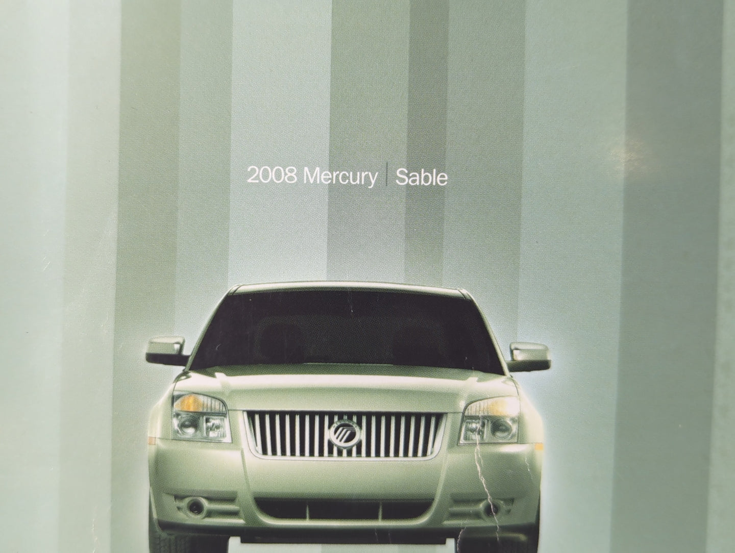 2008 Mercury Sable Owners Manual Book Guide P/N:8T5J 19A321 AA OEM Used Auto Parts - Oemusedautoparts1.com